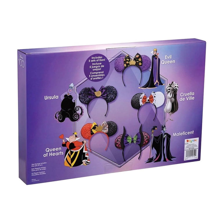 Disguise Disney Villains Ears Set of 5 NEW Disney Disguise 100 Villains Dress Up Ear Headband Set  main image 3