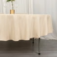 thumbnail image 4 of BalsaCircle 90" Premium Round Polyester Tablecloth Wedding Table Linens Beige, 4 of 8
