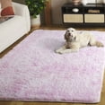 thumbnail image 3 of SAFAVIEH Rainbow Jaki Abstract Shag Area Rug, Pink, 6' x 9', 3 of 11
