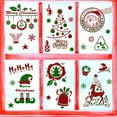 thumbnail image 4 of Injueey Navidad PVC Interior Ventana Pegatinas Santa Copo de nieve Calcomanía de vidrio Mural Decoraciones Hotel Festival Celebraciones Kits de decoración para fiestas, 4 of 6