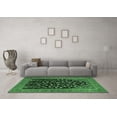 thumbnail image 3 of Ahgly Company Indoor Square Animal Emerald Green Traditional Area Rugs, 4' Square, 3 of 4