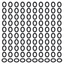 Uxcell Nylon Flat Washers Plastic Sealing Flat Round Washer Spacer Gaskets for Plumbing Faucet Hose Black M10x16x1mm 120Pcs