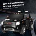 thumbnail image 4 of Costway 12V 2-Seater Licensed GMC Kids Ride On Truck RC Electric Car w/Storage Box Black, 4 of 10