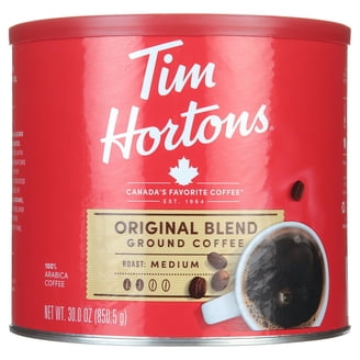 Tim Hortons, Ground Coffee, 30 oz Canister, Original Blend