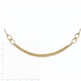 thumbnail image 2 of 14K Yellow Gold Polished and Textured Fancy Link Necklace 17.75 Inch, 2 of 2