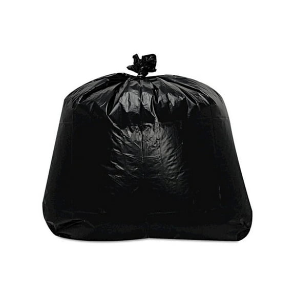 Low-Density Can Liners 56 gal, 1.6 mil, 43" x 47", Black, 100/Carton