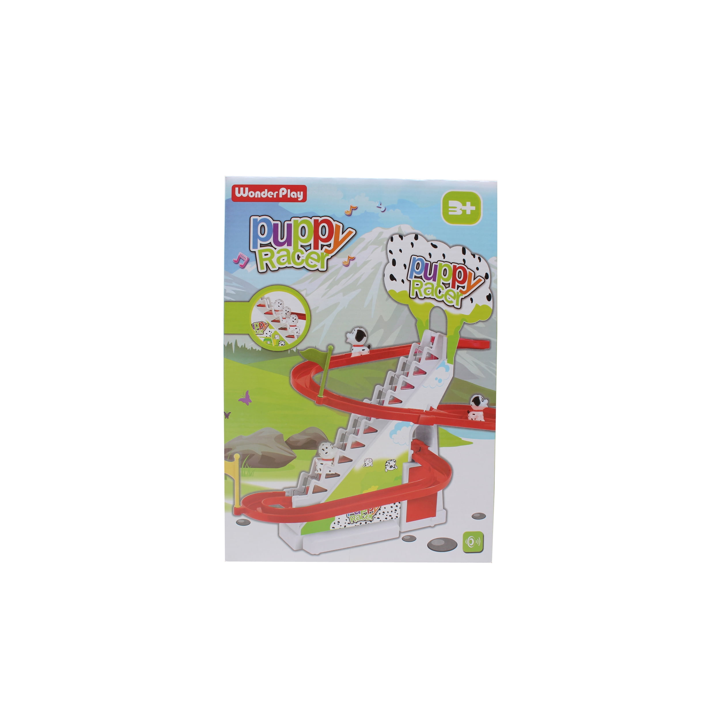 WonderPlay All About Action! Kids Penguin Track Set With Sounds - Red