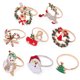 thumbnail image 4 of Anillo de servilleta navideño Homerr, porta servilletas navideño, muñeco de nieve, Papá Noel, anillo de servilleta navideño, decoración de mesa, porta servilletas con hebilla, suministros para fiesta, 4 of 8
