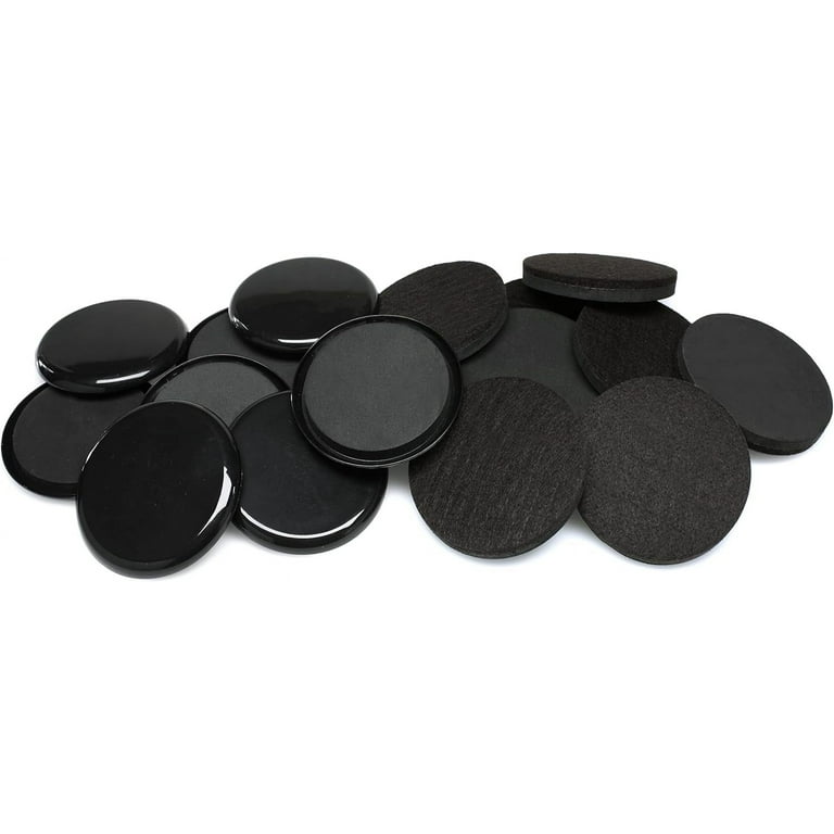 8-Piece Felt Furniture Sliders - 3 Inch Round Moving Pads For Hardwood & Carpet