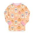 thumbnail image 6 of Gerichy Halloween Boys Girls 2 Peice Pajamas Sets Hallowmas Graphic Long Sleeve Sleepwear Tops Pants Pjs Set for Kids Cozy Loungewear Homewear 2T-9T, 6 of 7