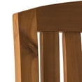 thumbnail image 3 of Eyisean Patio Rocking Chair with Cushion, Acacia Wood Rocking Bench with Comfortable Backrest, Wooden porch chair for Indoors & Outdoors, Teak Finish, 3 of 11