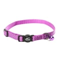 thumbnail image 2 of Worallymy Collar reflectante de seguridad para mascotas con campana Collar ajustable con correas de nailon para animales Púrpura Worallymy JD735811215, 2 of 7