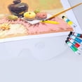 thumbnail image 4 of Paleta de pintura acrílica transparente ovalada para mezclar colores, material de arte escolar, 4 of 13