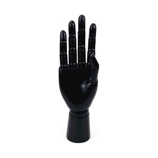 Modelo de Maniquí Articulado Reloj de Mano Exhibición de Joyas Juguetes Negro