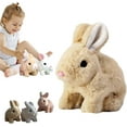 thumbnail image 7 of Guvpev Easter Plush 7" Bunny Stuffed Animals Can Walk & Talk, Realistic Rabbit Interactive Toys with Wiggle Ears & Twitch Nose, Easter Basket Stuffers, Unique Gifts for Kids, 7 of 7
