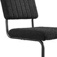thumbnail image 6 of Side Dining Chair, Set of 2, Black, Fabric, Metal, Mid Century Kitchen Cafe Bistro Hospitality Restaurant, Modern Contemporary HB34851, 6 of 11