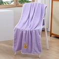 thumbnail image 4 of Hiroekza Bath Towel, Coral Velvet Set Little Dinosaur Series Water Absorbent Soft Bath Towels, Towels for Bathroom, Large Bath Towels Clearance, 4 of 4