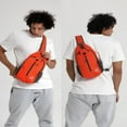 thumbnail image 4 of WATERFLY Unisex Hiking Travel Nylon Sling Bag Cross-Body Shoulder Chest Bag,Orange-Red, 4 of 7