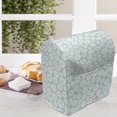 thumbnail image 4 of Abstract Lounger Chair Bag, Christmas-Themed Circles with Polka Dots and Snowflakes in Pastel Tones, High Capacity Storage with Handle Container, Lounger Size, Pale Seafoam White, by Ambesonne, 4 of 5