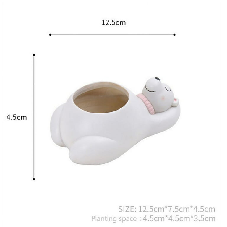 ENJOY Cute Hippo Succulent Pots With Drainage Resin Mini Flower Pot Garden Plants Vase Desk Flower Decoration ENJOY Cute Hippo Succulent Pots With Drainage Resin Mini Flower Pot Garden Plants Vase Desk Flower Decoration