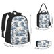 thumbnail image 2 of Easygdp Vintage Floral 1 Mochila para Niños y Niñas con Set de Caja de Almuerzo y Estuche para Lápices 3 en 1, Mochila Escolar Estampada para Adolescentes, 2 of 7