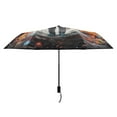thumbnail image 2 of Astronaut and Colorful Planets Compact Sun Umbrella Windproof Travel Umbrellas for Rain Strong Portable UV Protection, 2 of 8