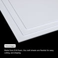 thumbnail image 4 of EVA Foam Sheets White 9.8 Inch x 9.8 Inch 3mm Thick Crafts Foam Sheets Pack of 6, 4 of 6