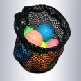thumbnail image 2 of 4 bolsas de malla duraderas con cordón ajustable, bolsa para transportar pelotas de tenis, bolsa con cierre de cordón (no incluye pelotas) (negro), 2 of 7