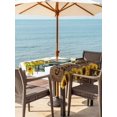 thumbnail image 3 of Outdoor Tablecloth with Umbrella Hole for Patio/Picnic/Party/Camping, Sunflowers Truck Waterproof Table Cloth Square Cover Washable, Country Botanical Blooms Floral Butterfly (54"x 54"), 3 of 8