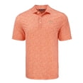thumbnail image 2 of Men's Cutter & Buck Orange Houston Astros Pike Eco Flora Print Recycled Polo, 2 of 3