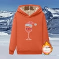 thumbnail image 2 of Uootdi Christmas Hoodies for Women Oversized Long Sleeve Fleece Lined Warm Xmas Sweatshirt Holiday Winter Casual Drawstri Gift ng Pullover, 2 of 7