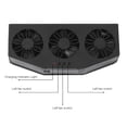 thumbnail image 4 of Ventilador de escape del automóvil con 3 salidas de aire Ventilador de ventilación de enfriamiento del radiador de automóvil (negro regular), 4 of 9