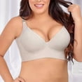 thumbnail image 2 of CUITING Adjustable Straps Women Bra Solid Color Padded Uplift Bra Widened Strap Full Back Coverage Push Up Comfortable Lady Bras Daily Wear Clothes, 2 of 6