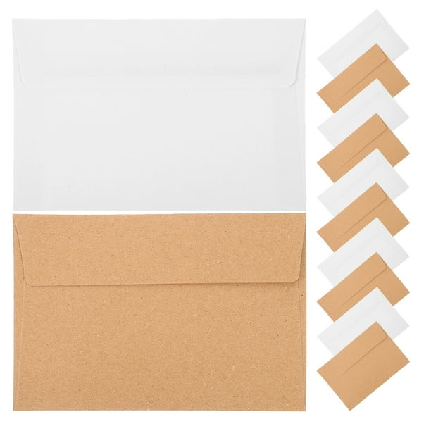 50 sobres de invitación en blanco, autosellables, tamaño A4, para tarjetas postales, tarjetas de felicitación, envíos e invitaciones de boda