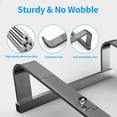 thumbnail image 3 of YSTIANN Support Ergonomique pour Ordinateur Portable avec Design de Refroidissement Stable, Hauteur Réglable pour une Visualisation Confortable, Convient aux Ordinateurs Portables de 12-16 Pouces, Parfait pour la Maison et le Bureau, Gris AZ78-947, 3 of 6