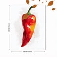 thumbnail image 3 of Qisvanset Art Mural sur Toile Piment Rouge 23,62 X 15,75 Pouces, 3 of 8