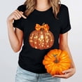 thumbnail image 6 of Wiyuqeen Fall Shirts for Women Halloween Pumpkin Graphic Tees Thanksgiving Family Turkey Tops Cute Autumn Thanksgiving T-Shirt S-XXL, 6 of 8