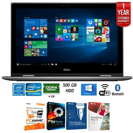 Dell 13.3" 4GB RAM 500GB HDD RAM 2-in1 Laptop (i5378-P154GRY) + Elite