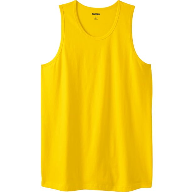 Kingsize Men's Big & Tall Shrink-Less™ Lightweight Tank Shirt - Walmart.com