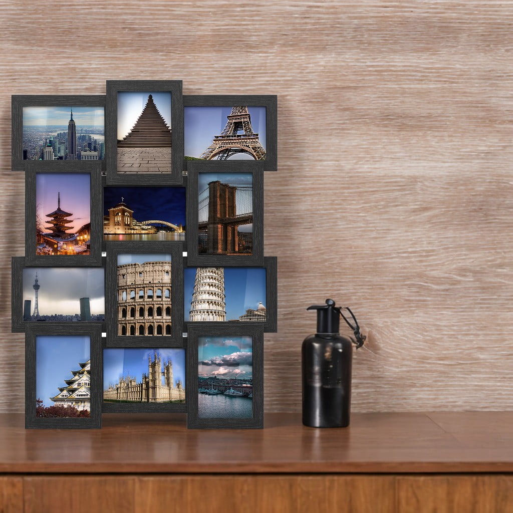 Set of 12 Collage Picture Frames, 4x6 for Wall Decor - Create a Stunning Family Gallery Display