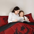 thumbnail image 5 of Castle Fairy Animal Dragon Queen Comforter Set,Abstract Hippie Bedding Comforter Set, 5 of 8