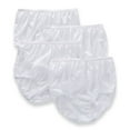 thumbnail image 1 of Women's Teri 331 Full Cut Nylon Brief Panty - 4 Pack (White 8), 1 of 4