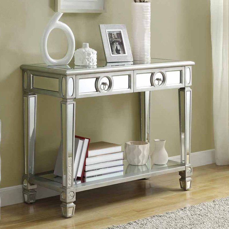 Monarch Console Table 38 L Brushed, How Many Inches Between Console Table And Mirror