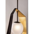 thumbnail image 4 of F5523-BRZ/GL/SS-Troy Lighting-Origami-4W 1 LED Small Pendant-11.5 Inches Wide by 24 Inches High-Bronze Finish, 4 of 4