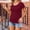 Wine, variant on SEMPAI Womens Nursing Tops Short Sleeve Breastfeeding Shirts Double Layer Postpartum Shirt