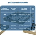 thumbnail image 2 of Huisuilinss Wood Platform Bed Frame,Twin Size Platform Bed,Queen Size Bed,Full Size Wood Bed,King Bed Without Headboard,Wood Slat Support,No Box Spring Needed,Easy Assembly, 2 of 7