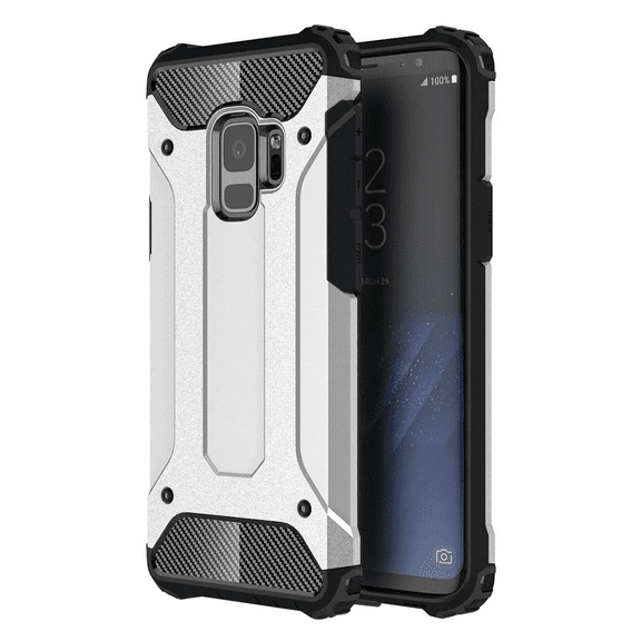 Galaxy S9 Case, S9 CASE, KAESAR Drop Protection Sleek Slim Fit Durable Anti-scratch Dual Layer Shockproof Dustproof Armor Cover Case For Samsung Galaxy S9 (Silver)