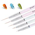thumbnail image 1 of Set de 5 pinceles liner para nail art Beetles Gel Polish, 1 of 7