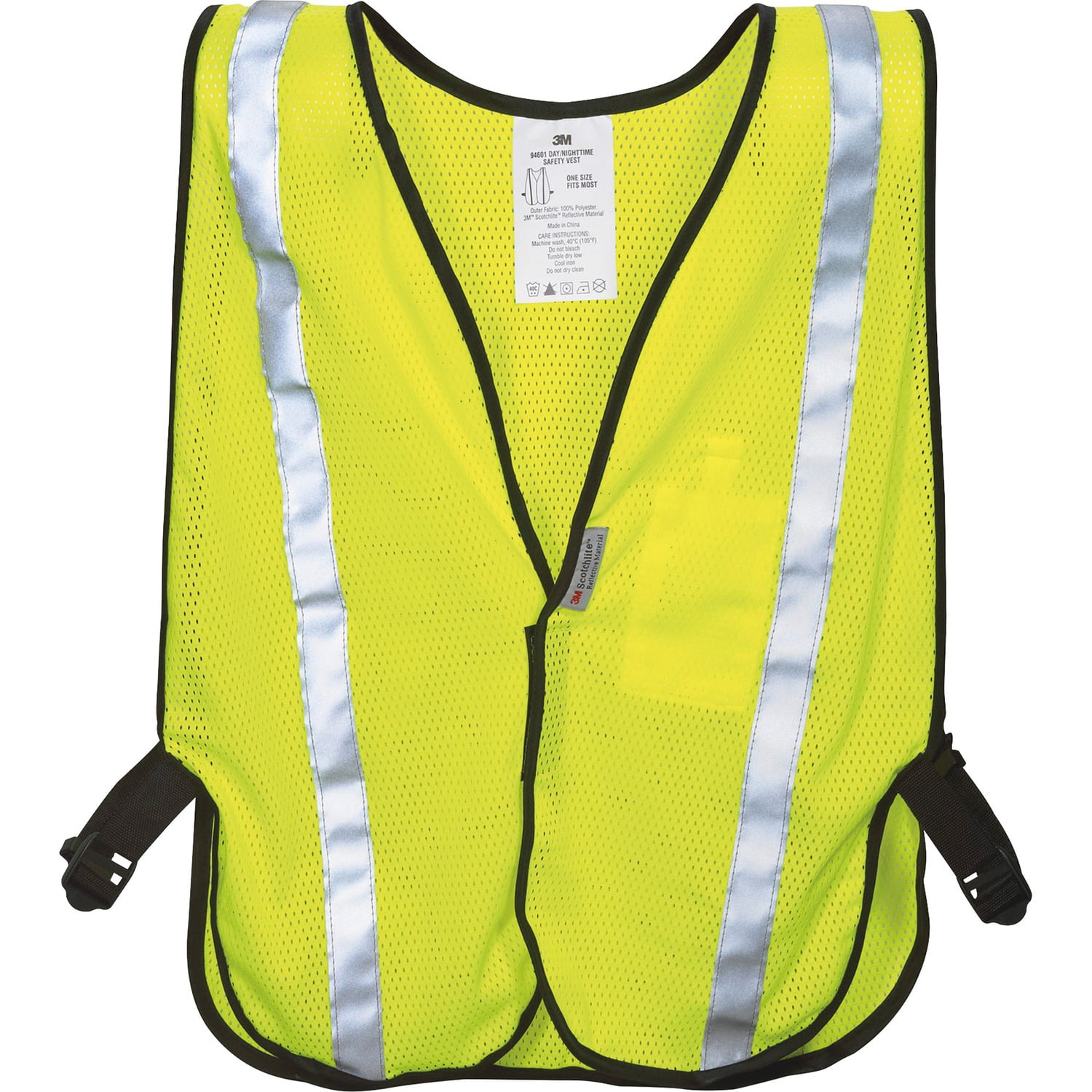 Yellow Polyester Fabric Safety Vest Large Class II Silver Reflective Tape 25 Pcs for sale online 