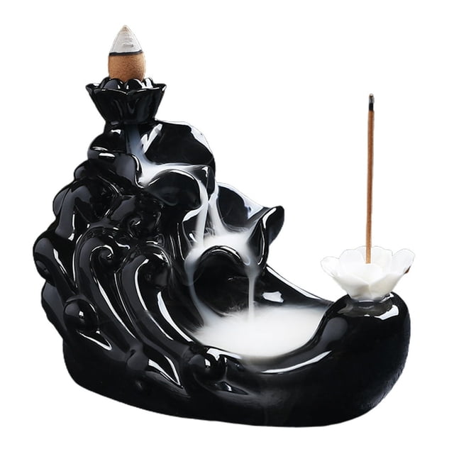MesaSe Backflow Incense Burner Waterfall Ceramic Smoke Censer Handicraft Home Decor